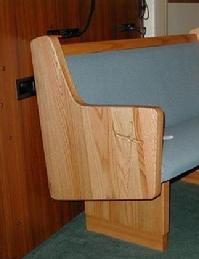 oak church pew end