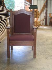 solid oak pulpit chair